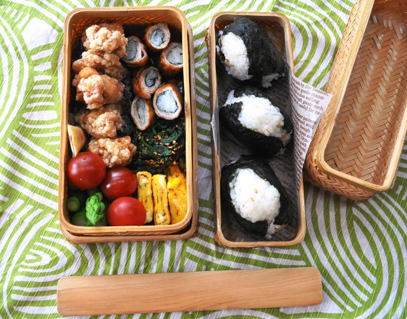 今日の弁当＜長芋と紫蘇の豚肉巻＞_b0087822_9514443.jpg