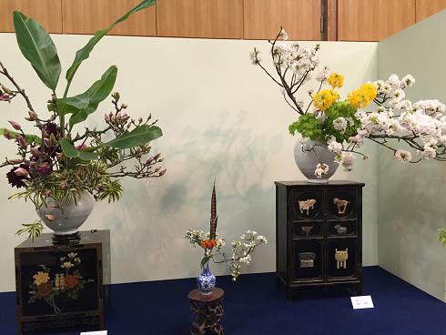 小原流多賀城支部の創立40周年記念花展が行われました_d0261484_21145225.jpg