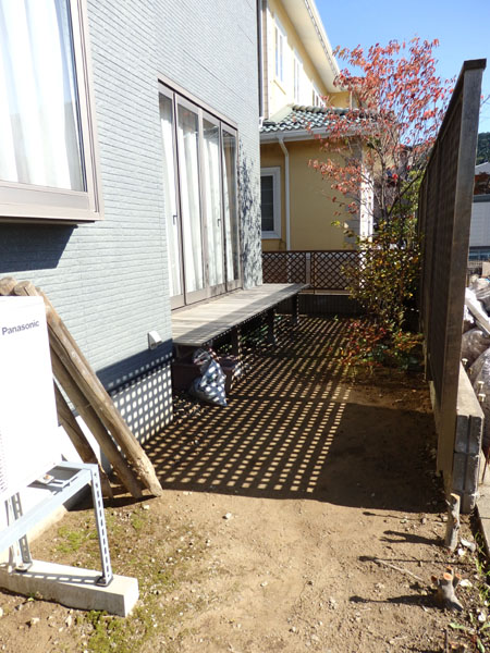 T-HOUSE お庭リノベスタート_f0141971_8194894.jpg