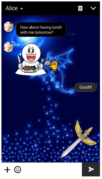Naomi AngelオリジナルデザインのLINE着せ替え\"Dragon Blade\"リリース予定♪_f0186787_12462868.jpg