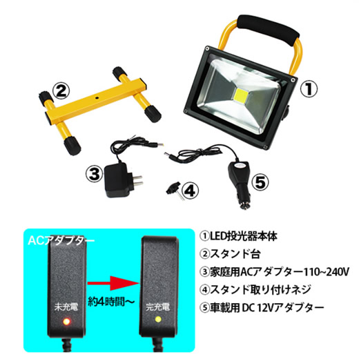 充電式屋外LED投光器照明　最大10時間点灯（1回充電）_d0165304_14502745.jpg