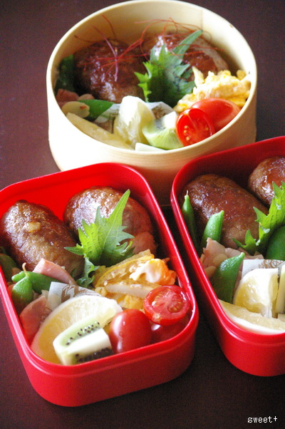 今日の肉巻きおにぎり弁当_d0327373_1144260.jpg