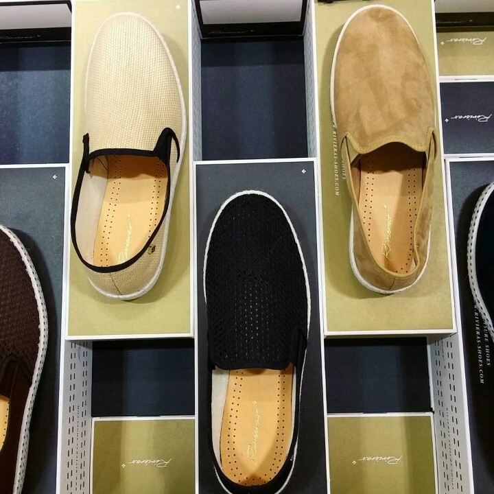 カラフル コンフォータブル リーズナブル Rivieras リビエラ のトレンドスリッポン シューケアマイスター靴磨き工房 銀座三越店