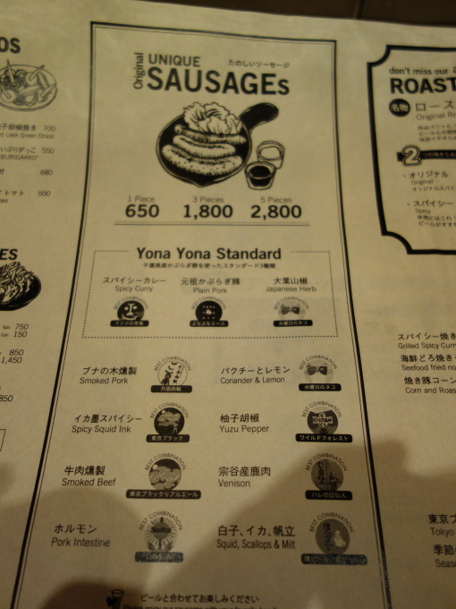 神田 よなよなビアワークス神田店 食べたものなど 神田 よなよなビアワークス神田店 食べたものなど