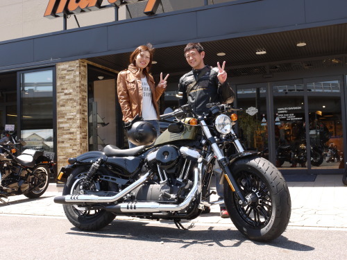 XL1200Xオリーブ納車!_b0317459_17001946.jpg
