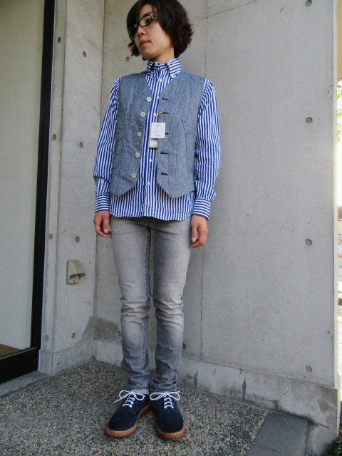 15周年・記念別注 Shambre WORK VEST ・・・ SOUND MAN_d0152280_11452518.jpg