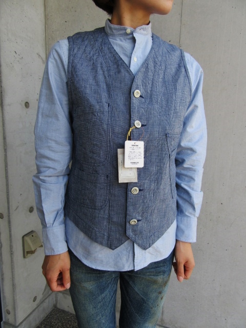 15周年・記念別注 Shambre WORK VEST ・・・ SOUND MAN_d0152280_11463569.jpg