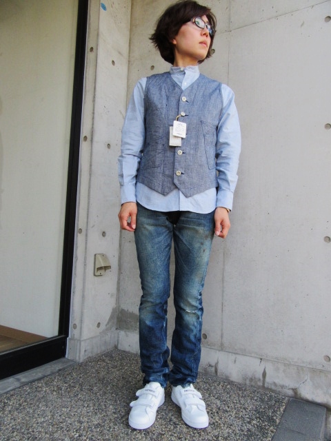 15周年・記念別注 Shambre WORK VEST ・・・ SOUND MAN_d0152280_11464376.jpg