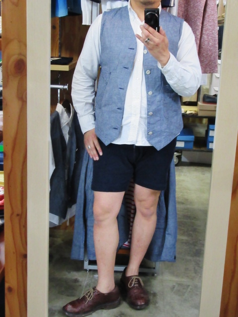 15周年・記念別注 Shambre WORK VEST ・・・ SOUND MAN_d0152280_11472283.jpg