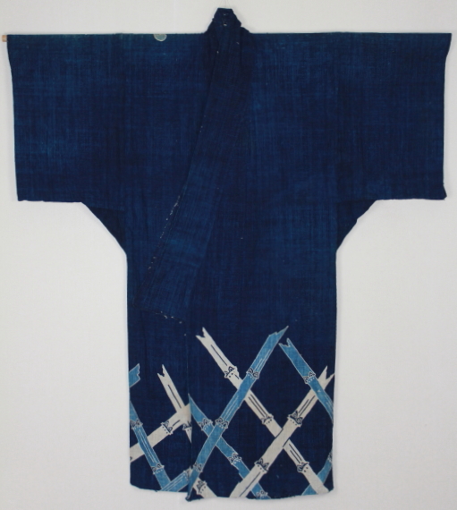 古布 木綿 筒描き 藍染め Japanese Antique Textile Tsutsugaki Yogi