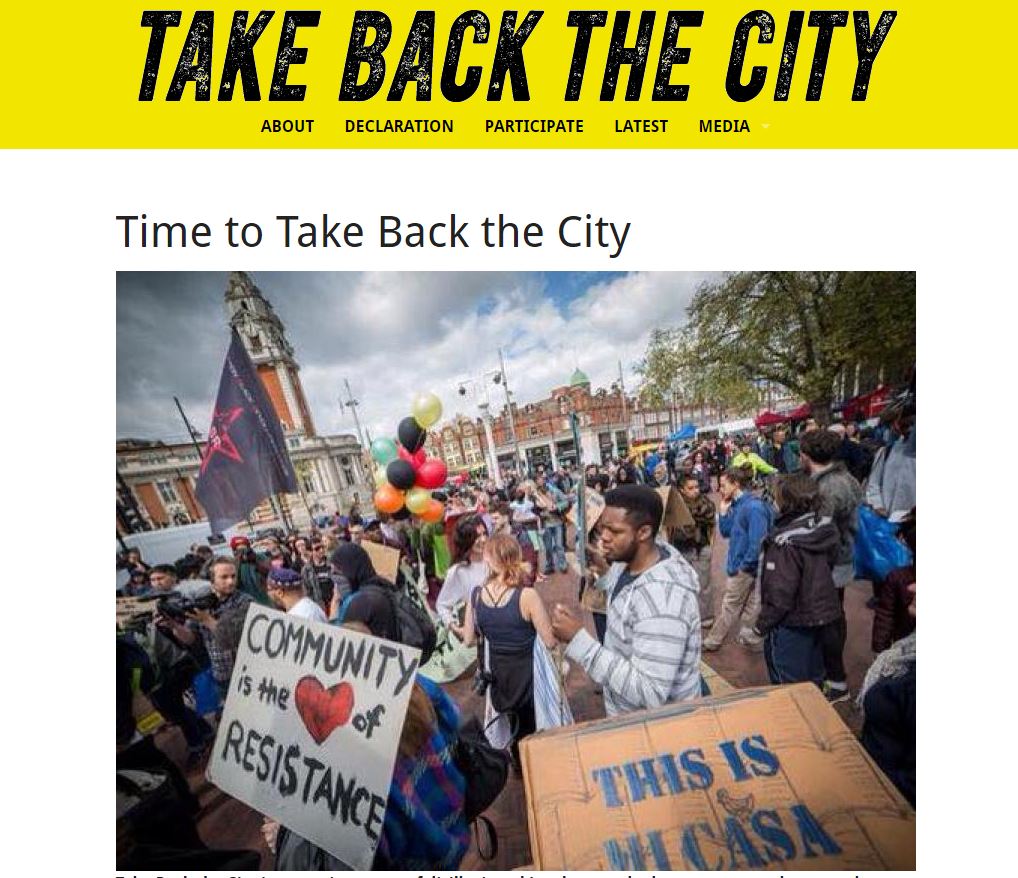 “英国のSEALDs”は何を目指すのか　　ロンドンを市民の手に取り戻す（「Take Back the City」）（１）_c0016826_2201932.jpg