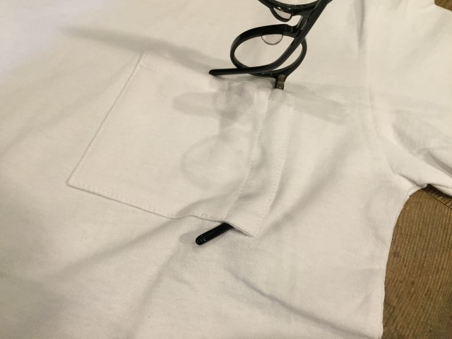 VネックとクルーネックのポケットTee_d0121303_19424462.jpg