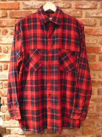 1980s \" SAUGATUCK -DRY GOODS COMPANY LTD. \" 100% cotton Light Flannel CHECK SHIRTS ._d0172088_21571004.jpg