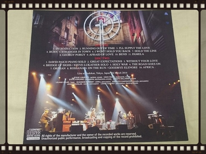 TOTO / BUDOKAN 2016 ORIGINAL IEM RECORDING_b0042308_11305379.jpg