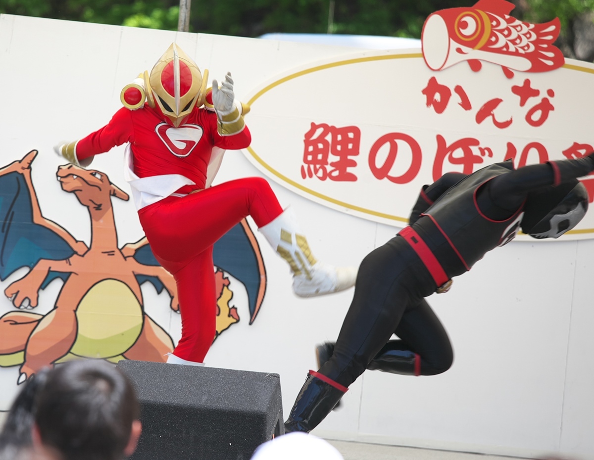 神流町 鯉のぼり祭り 超速戦士g Five Second G Five Jetショー 焼まんじゅうを食らう 神流町 鯉のぼり祭り 超速戦士g Five Second G Five Jetショー 焼まんじゅうを食らう