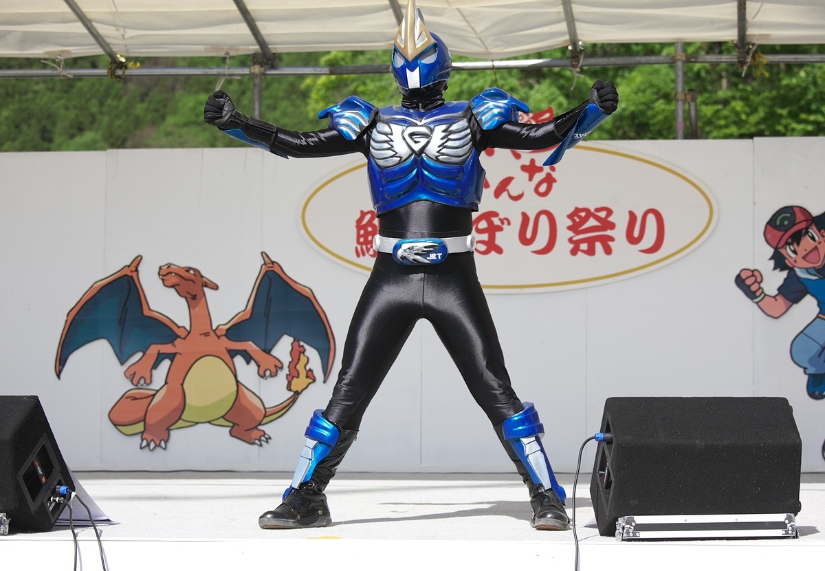 神流町 鯉のぼり祭り 超速戦士g Five Second G Five Jetショー 焼まんじゅうを食らう 神流町 鯉のぼり祭り 超速戦士g Five Second G Five Jetショー 焼まんじゅうを食らう