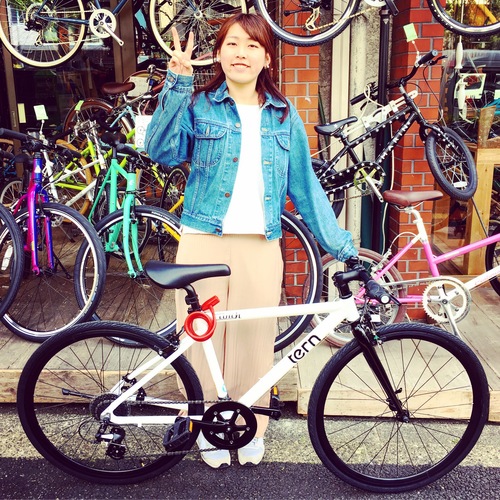 ☆今日のバイシクルガール☆ 自転車女子 おしゃれ自転車 自転車ガール 自転車女子 ミニベロ クロスバイク _b0212032_20512269.jpg