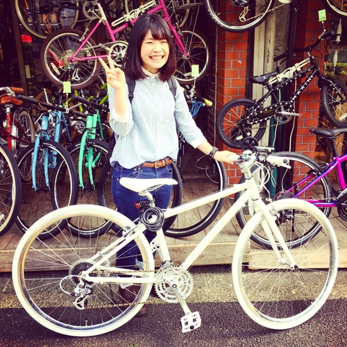 ☆今日のバイシクルガール☆ 自転車女子 おしゃれ自転車 自転車ガール 自転車女子 ミニベロ クロスバイク _b0212032_20513240.jpg