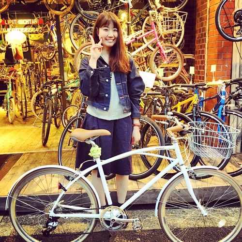 ☆今日のバイシクルガール☆ 自転車女子 おしゃれ自転車 自転車ガール 自転車女子 ミニベロ クロスバイク _b0212032_20514158.jpg