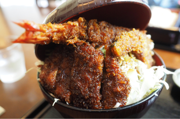 ◆駒ヶ根ソースカツ丼 「すが野」〜海老カツ丼_b0008655_08312151.jpg