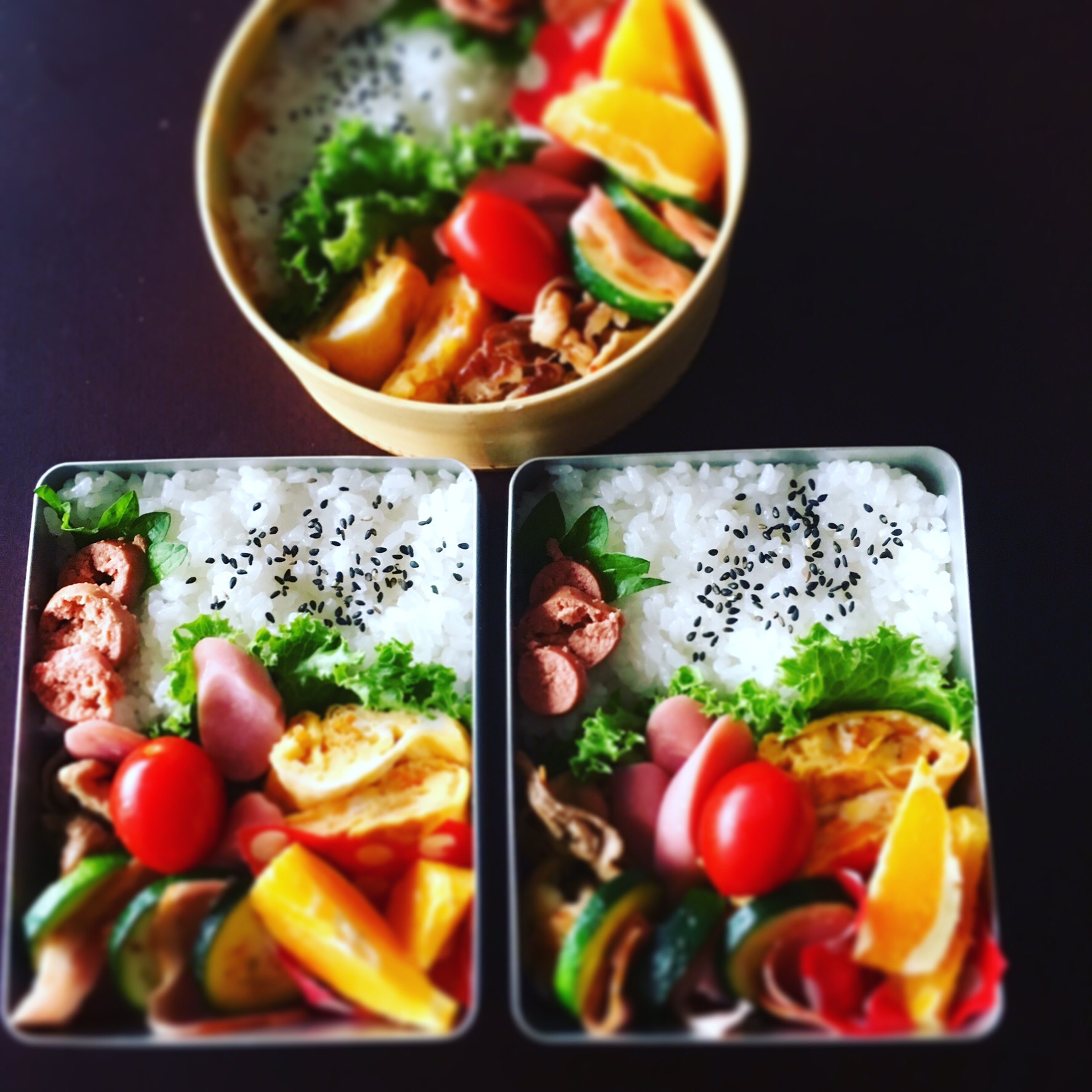 今日のズッキーニベーコン弁当 Sweet