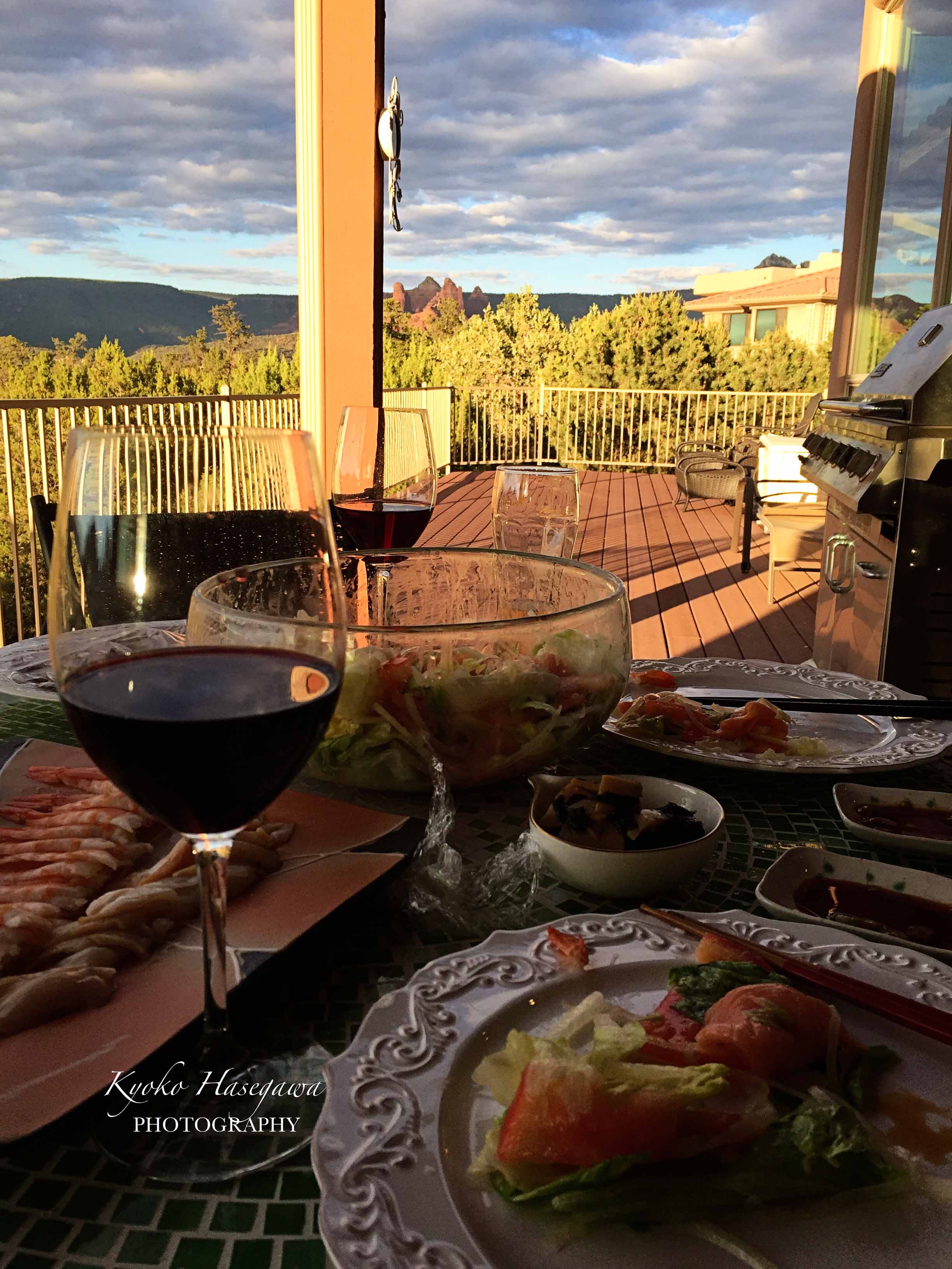 セドナ　家のパティオで夕食〜♪_e0148185_12362226.jpg