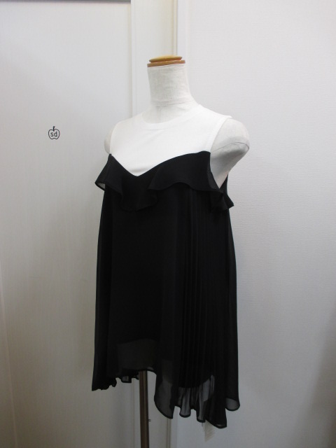 スナイデルsnidel ニットシフォンコンビチュニック : dimanche