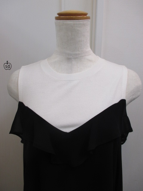 スナイデルsnidel ニットシフォンコンビチュニック : dimanche