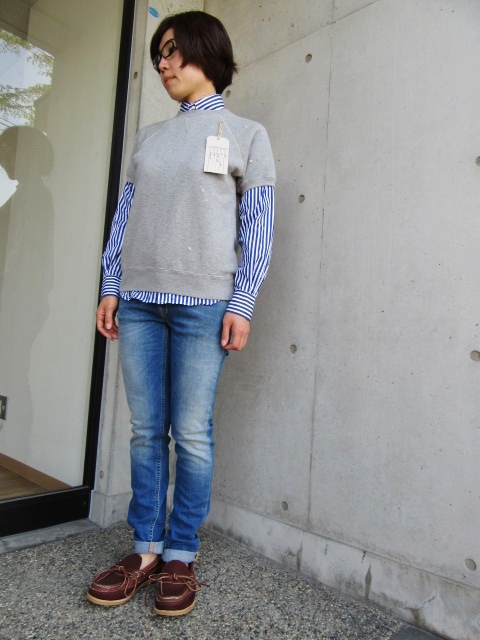 FULL COUNT ・・・ 注目のDAMAGED SWEAT S/S TEE・後発カラーGRAY 色!★!_d0152280_18362125.jpg