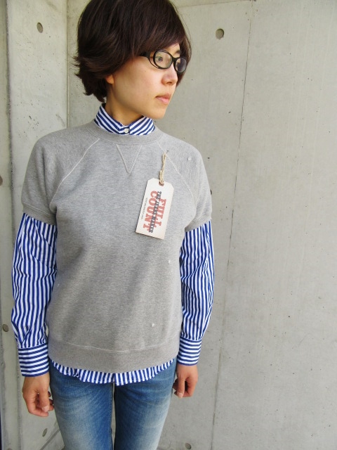 FULL COUNT ・・・ 注目のDAMAGED SWEAT S/S TEE・後発カラーGRAY 色!★!_d0152280_18363461.jpg