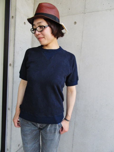 15周年・当店別注 ・・・ Indigo SWEAT S/S TEE By BIRVIN UNIFORM (再!)_d0152280_11344390.jpg