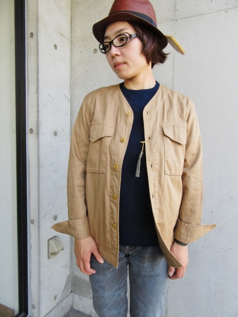 15周年・当店別注 ・・・ Indigo SWEAT S/S TEE By BIRVIN UNIFORM (再!)_d0152280_11353375.jpg