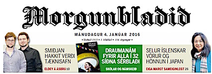 アイスランド最大の新聞にICELANDiaの小倉悠加が取りあげられました！_c0003620_0372448.jpg