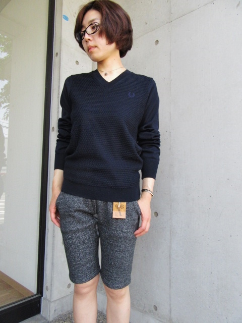 FRED PERRY (LAUREL LINE) ･･･ イタリア製SUMMER V NECK KNIT STYLE！★！_d0152280_20535053.jpg