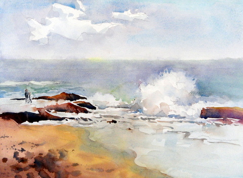 水彩画描き手順 ちょっとシニアチックな水彩画家 Watercolor By Osamu 水彩画家のロス日記 Watercolorist Diary
