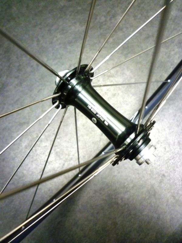 手組ホィール　shimano DA/sapim cx-ray/ganwell wo38　カーボンクリンチャー_a0262093_1445467.jpg