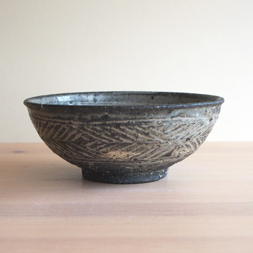 八田亨 黒三島5寸鉢 - うつわ羊 online shop