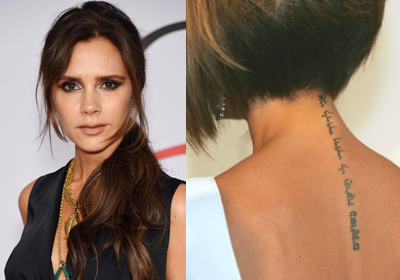 ヴィクトリア ベッカムのタトゥー Victoria Beckham タトゥー情報ブログ 海外や国内のtattoo Newsなど