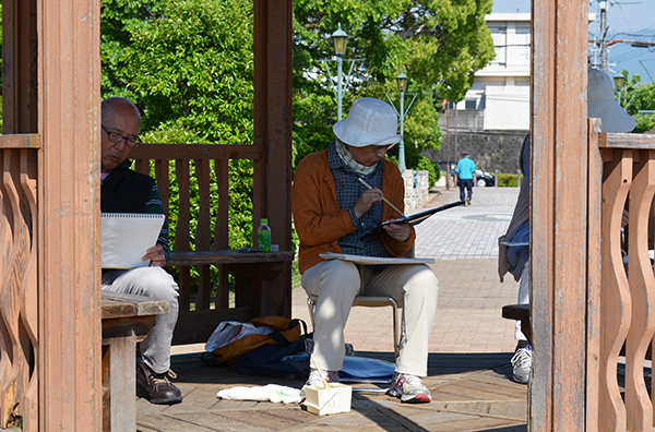 淡彩風景画講座・5月のテーマ「公園を描く」_b0212226_15323607.jpg