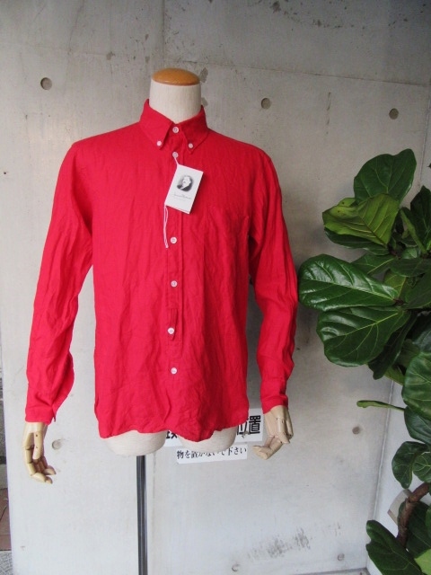 「赤」LINEN B/D SHIRTS ・・・ By James Mortimer_d0152280_0543263.jpg