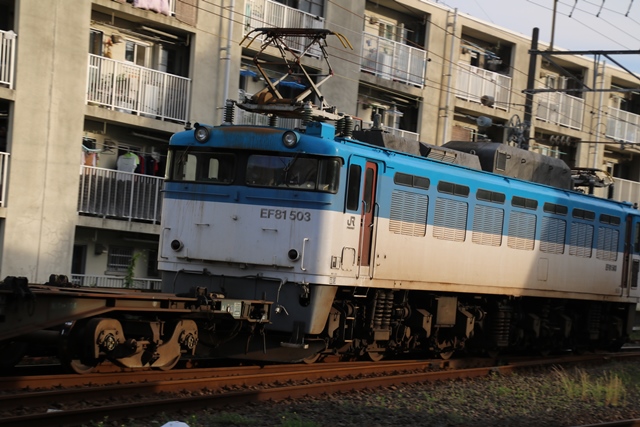 藤田八束の鉄道写真集＠鹿児島本線鹿児島中央駅踏切・・・早朝の貨物列車_d0181492_18475724.jpg