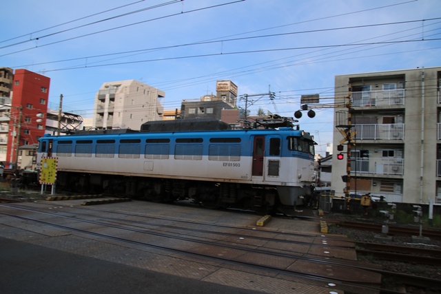 藤田八束の鉄道写真集＠鹿児島本線鹿児島中央駅踏切・・・早朝の貨物列車_d0181492_1847726.jpg