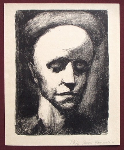 ジョルジュ・ルオーの自画像「Autoportrait II」(1926 ジョルジュ・ルオーの自画像「Autoportrait II」(1926