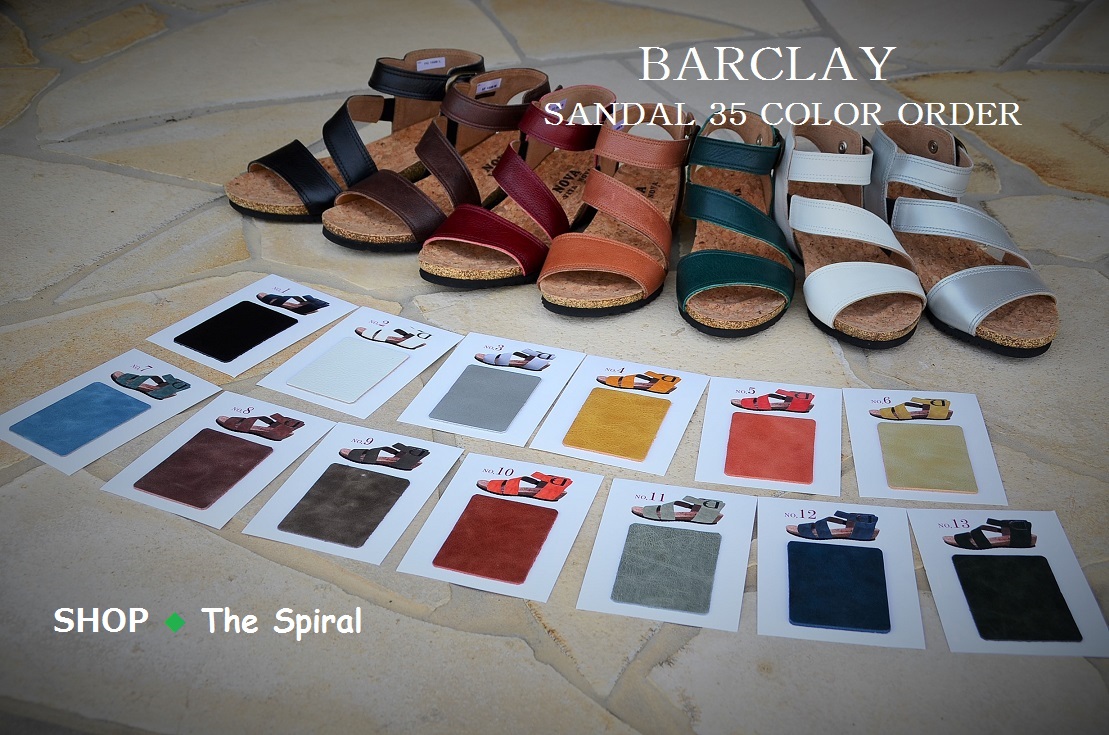 ”BARCLAY～35色から選べるサンダル～Color Sample”_d0153941_15571553.jpg