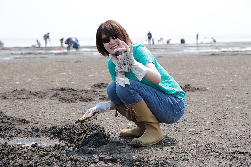 尾岱沼で潮干狩り♪_f0054366_21104126.jpg