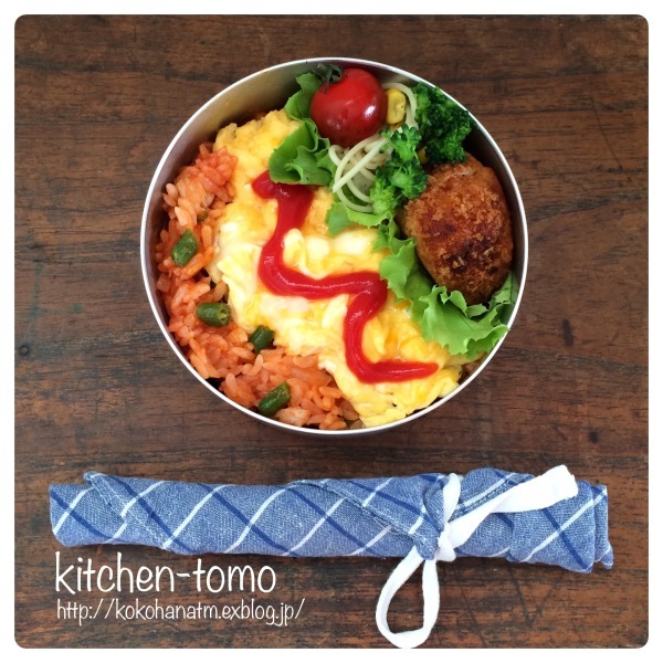 5/23 月曜鮭弁＊5/21 オムライス弁当_a0338790_16310311.jpeg