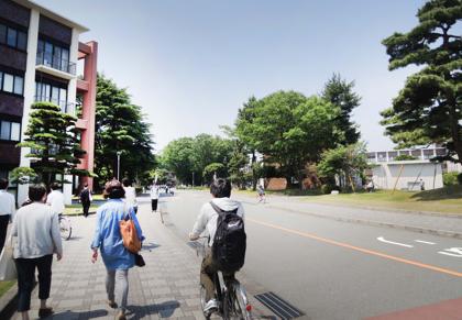 自転車も凄い数です....活気に満ちあふれたキャンパス内..._b0194185_22563755.jpg