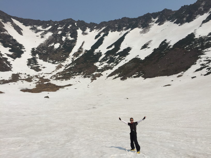 2016年5月 『オカマをスベル』　May 2016 \"Ski into the Crater Pot of Mt Youtei\"_c0219616_22385064.jpg