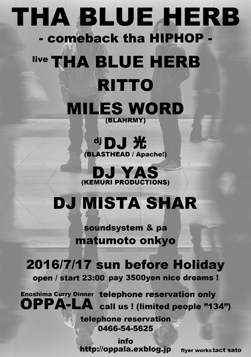 comeback tha HIPHOP!! THA BLUE HERB カムバック 江の島!!_d0106911_14352628.jpg