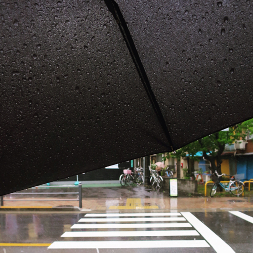 【AD】ワンタッチ折り畳み傘を雨の日に使ってみたよ_c0060143_23394092.jpg